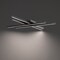 Dweled Parallax 32in LED Flush Mount 3-CCT 2700K-3000K-3500K Set to 3000K in Black FM-731 - alternate 2